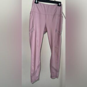 🧘🏽‍♀️90 Degree by Reflex Mauve Mesh Pocket Leggings – Size L 🏃🏽‍♀️